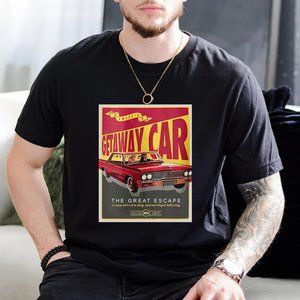 Taylor Swift Getaway Car T-shirt Vintage Poster Reputation Album T-shirt